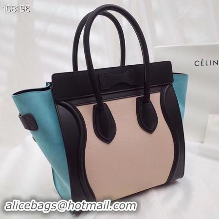 Discounts CELINE MICRO LUGGAGE HANDBAG IN LAMINATED LAMBSKIN 167793-2