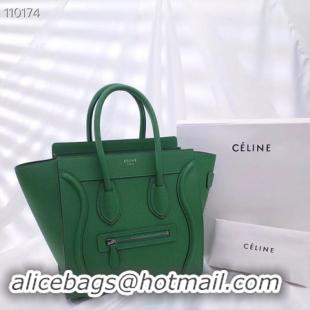 High Quality CELINE MICRO LUGGAGE HANDBAG IN LAMINATED LAMBSKIN 167793-4