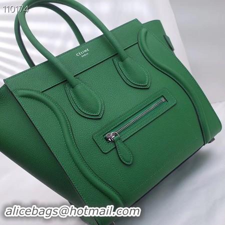 High Quality CELINE MICRO LUGGAGE HANDBAG IN LAMINATED LAMBSKIN 167793-4