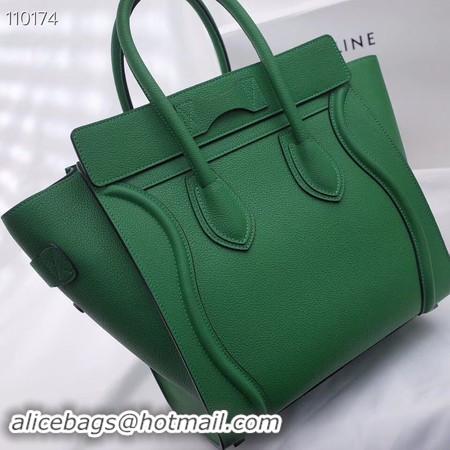 High Quality CELINE MICRO LUGGAGE HANDBAG IN LAMINATED LAMBSKIN 167793-4