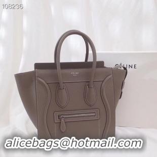 New Design CELINE MICRO LUGGAGE HANDBAG IN LAMINATED LAMBSKIN 167793-6