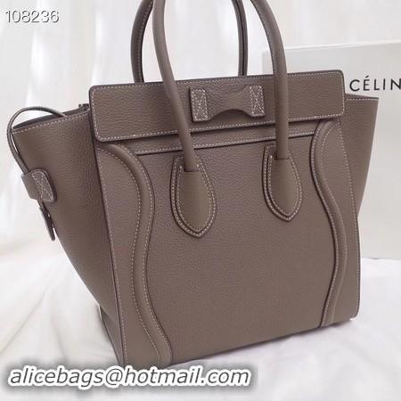 New Design CELINE MICRO LUGGAGE HANDBAG IN LAMINATED LAMBSKIN 167793-6