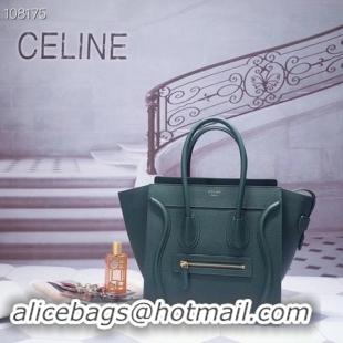 Luxury CELINE MICRO LUGGAGE HANDBAG IN LAMINATED LAMBSKIN 167793-8