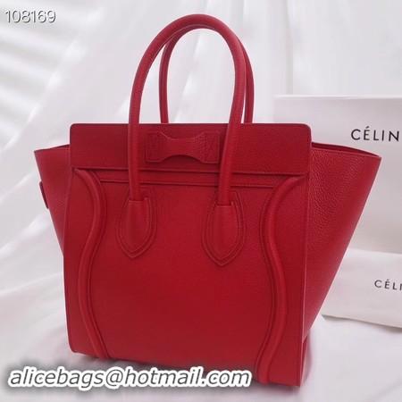 ﻿New Style CELINE MICRO LUGGAGE HANDBAG IN LAMINATED LAMBSKIN 167793-10