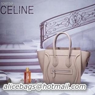 Luxury CELINE MICRO LUGGAGE HANDBAG IN LAMINATED LAMBSKIN 167793-12