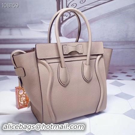 Luxury CELINE MICRO LUGGAGE HANDBAG IN LAMINATED LAMBSKIN 167793-12