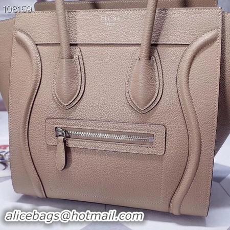 Luxury CELINE MICRO LUGGAGE HANDBAG IN LAMINATED LAMBSKIN 167793-12