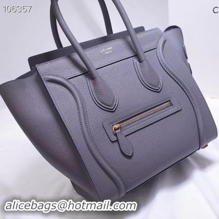 Newest CELINE MICRO LUGGAGE HANDBAG IN LAMINATED LAMBSKIN 167793-13