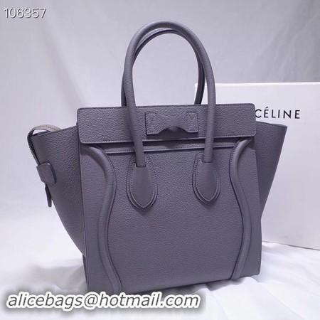 Newest CELINE MICRO LUGGAGE HANDBAG IN LAMINATED LAMBSKIN 167793-13