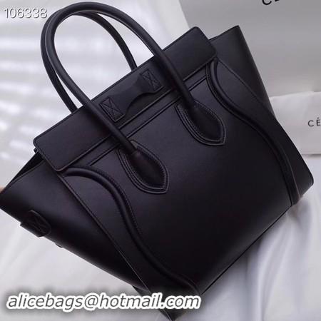 Popular Style CELINE MICRO LUGGAGE HANDBAG IN LAMINATED LAMBSKIN 167793-15