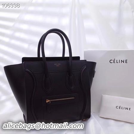 Popular Style CELINE MICRO LUGGAGE HANDBAG IN LAMINATED LAMBSKIN 167793-15