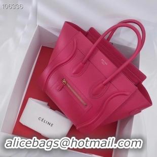 Best Price CELINE MICRO LUGGAGE HANDBAG IN LAMINATED LAMBSKIN 167793-16