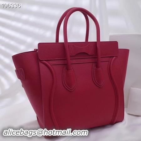 Best Price CELINE MICRO LUGGAGE HANDBAG IN LAMINATED LAMBSKIN 167793-16