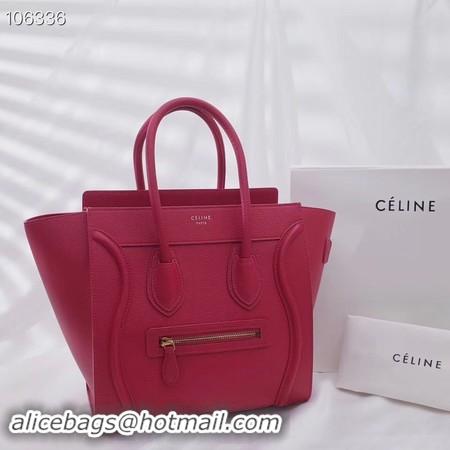 Best Price CELINE MICRO LUGGAGE HANDBAG IN LAMINATED LAMBSKIN 167793-16