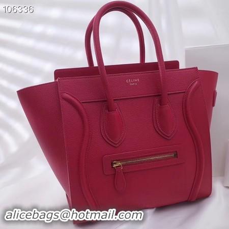 Best Price CELINE MICRO LUGGAGE HANDBAG IN LAMINATED LAMBSKIN 167793-16