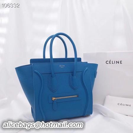 Top Design CELINE MICRO LUGGAGE HANDBAG IN LAMINATED LAMBSKIN 167793-17