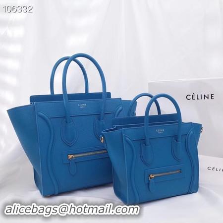 Top Design CELINE MICRO LUGGAGE HANDBAG IN LAMINATED LAMBSKIN 167793-17