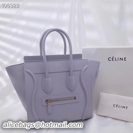 Discount CELINE MICRO LUGGAGE HANDBAG IN LAMINATED LAMBSKIN 167793-19