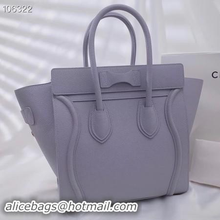 Discount CELINE MICRO LUGGAGE HANDBAG IN LAMINATED LAMBSKIN 167793-19