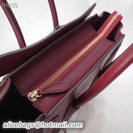 Unique Style CELINE MICRO LUGGAGE HANDBAG IN LAMINATED LAMBSKIN 167793-21