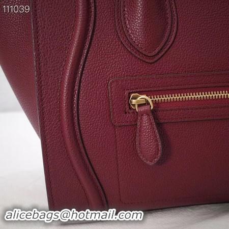 Unique Style CELINE MICRO LUGGAGE HANDBAG IN LAMINATED LAMBSKIN 167793-21