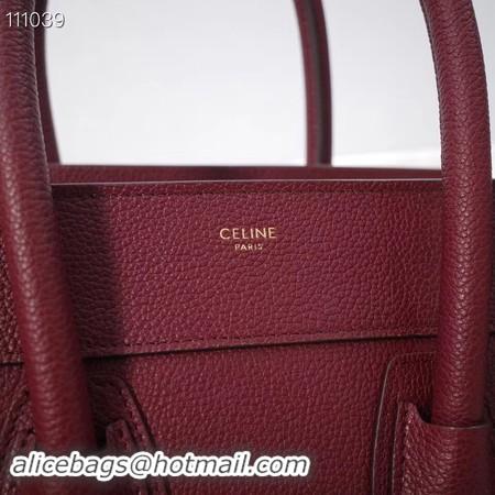 Unique Style CELINE MICRO LUGGAGE HANDBAG IN LAMINATED LAMBSKIN 167793-21