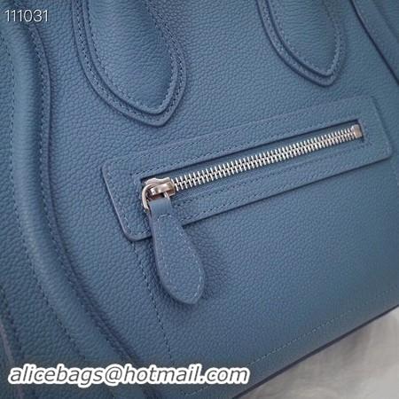 Good Quality CELINE MICRO LUGGAGE HANDBAG IN LAMINATED LAMBSKIN 167793-22