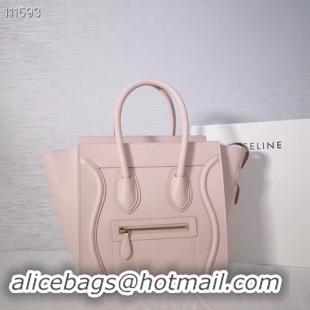 Promotional CELINE MICRO LUGGAGE HANDBAG IN LAMINATED LAMBSKIN 167793-23