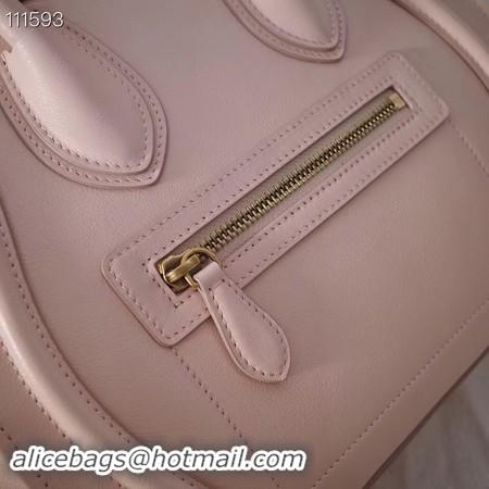 Promotional CELINE MICRO LUGGAGE HANDBAG IN LAMINATED LAMBSKIN 167793-23