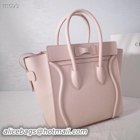 Promotional CELINE MICRO LUGGAGE HANDBAG IN LAMINATED LAMBSKIN 167793-23