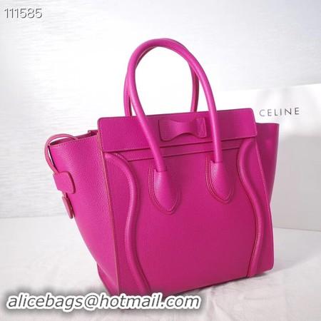 Popular Style CELINE MICRO LUGGAGE HANDBAG IN LAMINATED LAMBSKIN 167793-24