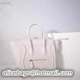 Discount CELINE MICRO LUGGAGE HANDBAG IN LAMINATED LAMBSKIN 167793-25