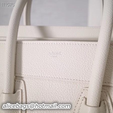 Discount CELINE MICRO LUGGAGE HANDBAG IN LAMINATED LAMBSKIN 167793-25