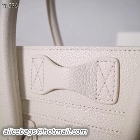 Discount CELINE MICRO LUGGAGE HANDBAG IN LAMINATED LAMBSKIN 167793-25