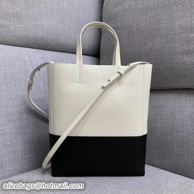 Cheap Price Celine Original Leather CABAS Bag 189813 White&Black