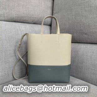 Shop Duplicate Celine Original Leather CABAS Bag 189813 White&Blue