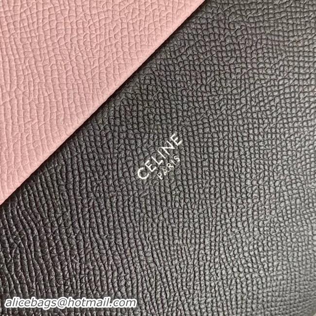 Discount Celine Original Leather CABAS Bag 189813 Pink&Black