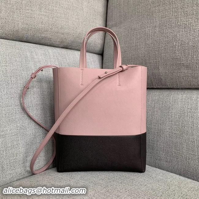 Discount Celine Original Leather CABAS Bag 189813 Pink&Black