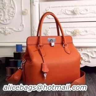 Popular Style Hermes Toolbox Togo Bag Original Leather 3259 Orange