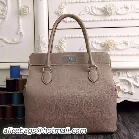 Best Price Hermes Toolbox Togo Bag Original Leather 3259 Light Grey