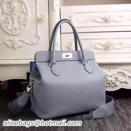 Low Cost Hermes Toolbox Togo Bag Original Leather 3259 Light Blue