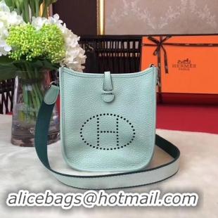 Low Price Hermes Evelyne mini 17cm Messenger Bag Original Calf Leather H1187 Light Green