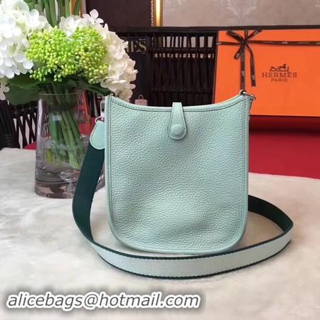 Low Price Hermes Evelyne mini 17cm Messenger Bag Original Calf Leather H1187 Light Green