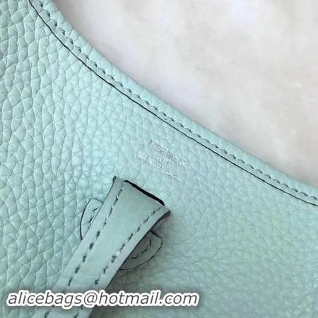 Low Price Hermes Evelyne mini 17cm Messenger Bag Original Calf Leather H1187 Light Green