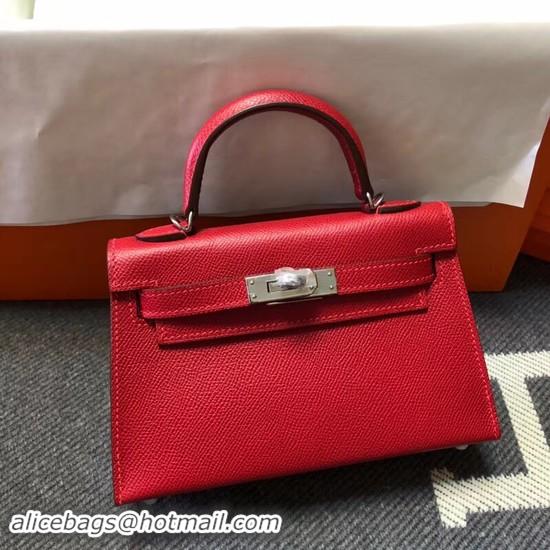 Trendy Design Hermes Kelly 20cm Tote Bag Original Leather KL20 red