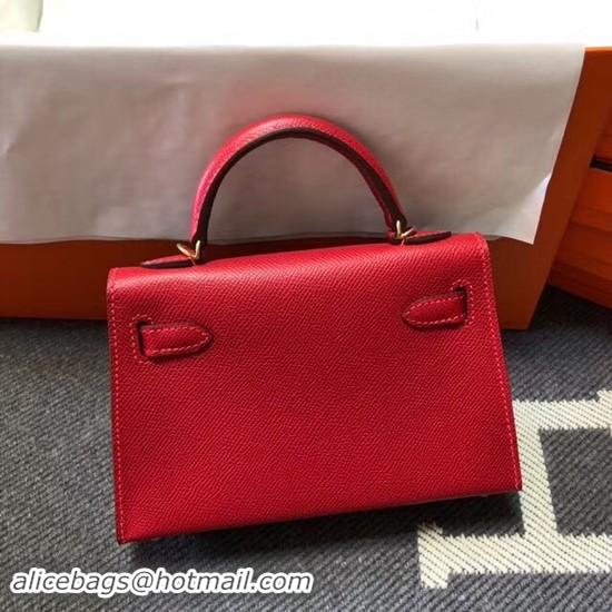 Trendy Design Hermes Kelly 20cm Tote Bag Original Leather KL20 red