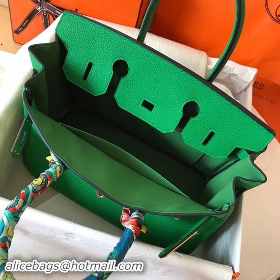 Stylish Hermes Birkin Tote Bag Original Togo Leather BK35 Green