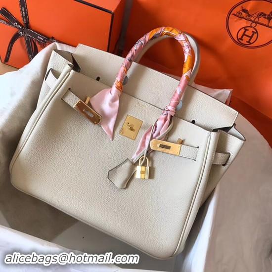 Good Quality Hermes Birkin Tote Bag Original Togo Leather BK35 cream