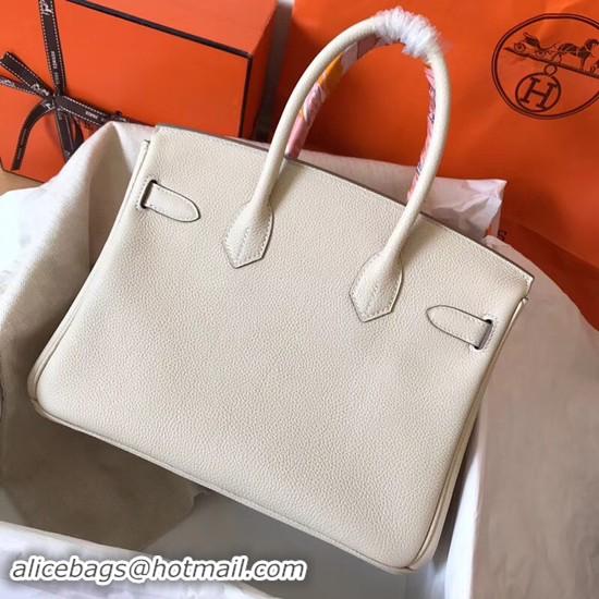 Good Quality Hermes Birkin Tote Bag Original Togo Leather BK35 cream