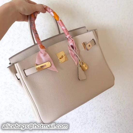 Good Quality Hermes Birkin Tote Bag Original Togo Leather BK35 cream